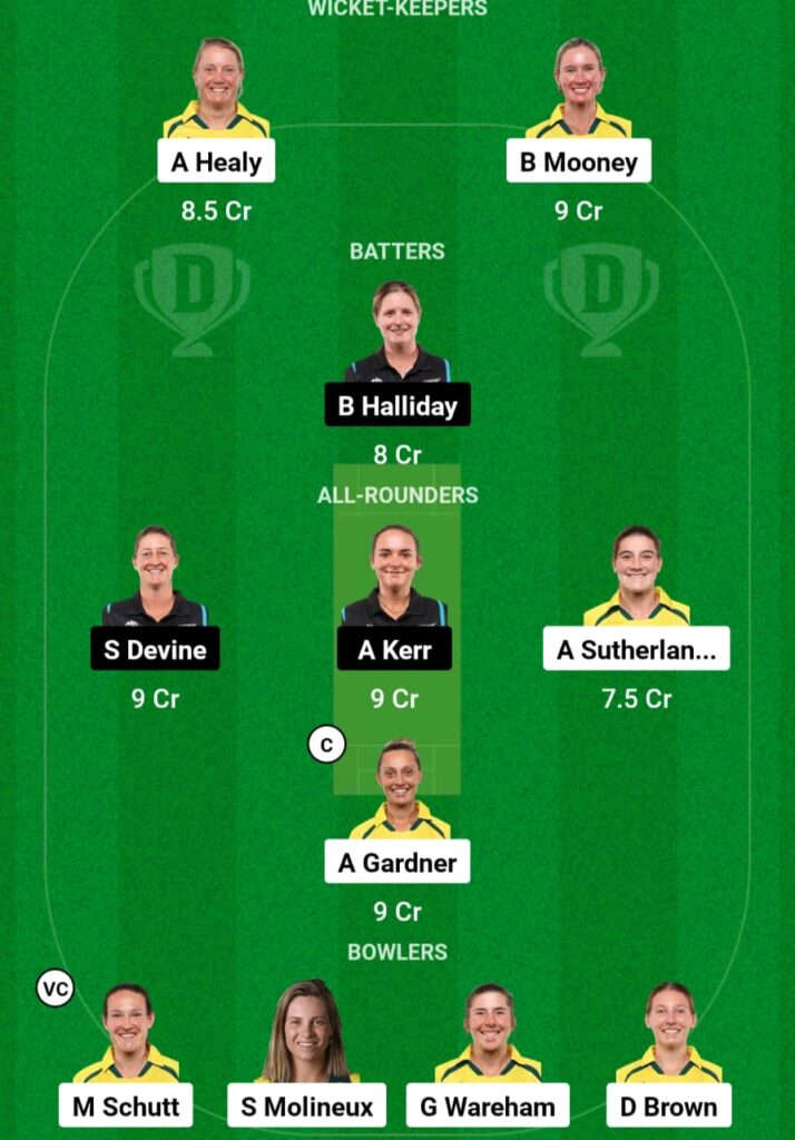 AU-W vs NZ-W 3rd T20I Dream11 Prediction