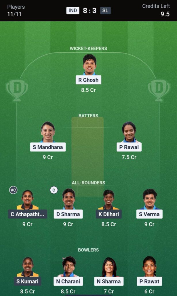 IND W vs SL W Final: Fantasy Preview, Playing XI, Player Stats & Who Will Win?