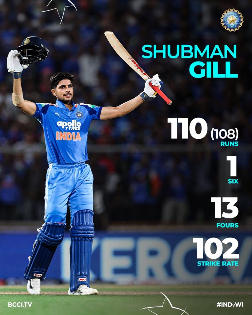IND vs WI 1st ODI 2026: Kohli 139, Gill 110, Kuldeep 4/40 | India Win by 8 Wickets*