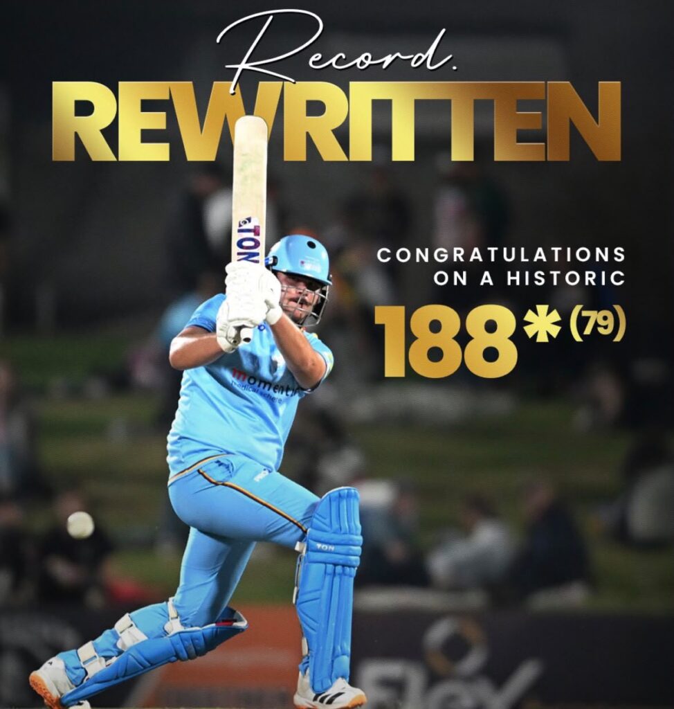 Chris Gayle’s 13-Year-Old T20 Record Broken! Lhuan-dre Pretorius Smashes Historic 188 Runs